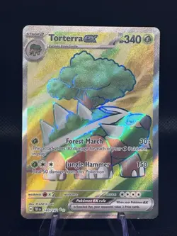 Torterra ex 185/162 Pokemon TCG Temporal Forces Full Art Double Rare NM - Image 1