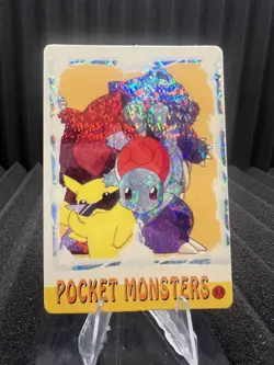 Pokemon Vintage Pocket Monsters Vending HOLO Prism Sticker Bandai 1999 Nintendo - Image 1