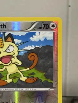 Meowth 74/124 XY - Fates Collide Pokemon TCG LP Reverse Holo NM - Image 3