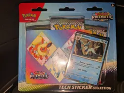 SEALED Pokemon Prismatic Evolutions Tech Sticker Collection Lot Of (3) - Image 3