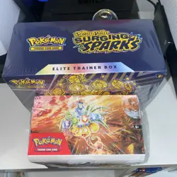 Pokemon TCG Surging Sparks Booster Box + Elite Trainer COMBO Bundle Sealed - Image 5