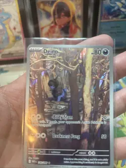 Pokemon Deino 146/086 White Flare Illustration Rare Near Mint NM - Image 3