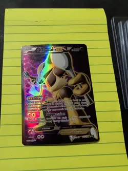 ALAKAZAM EX 117/124 POKEMON XY FATES COLLIDE HOLO RARE LP - Image 1