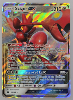 Pokemon Scizor GX 90/168 Sm-Celestial Storm Holo - SEE PHOTOS READ DISCRIPTION - Image 1