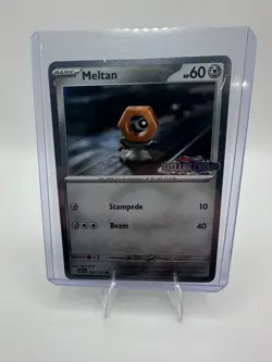 Meltan 102/142 Stamped Promo - Stellar Crown - Cosmos Holo - Pokemon TCG - Image 3