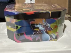 Pokemon Mega Charizard EX Mega Evolutions Tin 4 Sealed Booster Packs IN HAND - Image 5