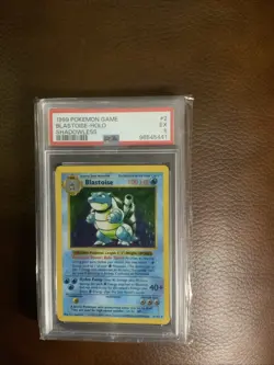 1999 Pokemon Game Blastoise - Holo Shadowless #2 PSA-5 - Image 1