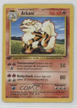 Arcanine German 1st Ed. Pokemon Base Set #23 1999 - Image 1