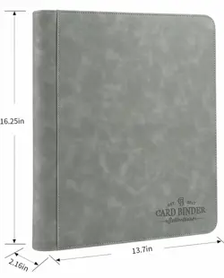 Pokemon Laser Engraved Top Loader Gray Onix Binder Made To Order - Image 2