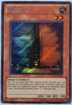 Yugioh 1x MAXX "C" STOR-EN086 Secret Rare Unlimited Edition Near Mint Maxx C - Image 1
