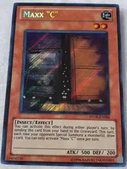 Yugioh 1x MAXX "C" STOR-EN086 Secret Rare Unlimited Edition Near Mint Maxx C - Image 2