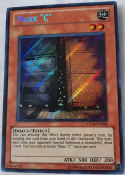 Yugioh 1x MAXX "C" STOR-EN086 Secret Rare Unlimited Edition Near Mint Maxx C - Image 3