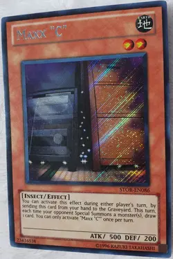 Yugioh 1x MAXX "C" STOR-EN086 Secret Rare Unlimited Edition Near Mint Maxx C - Image 4