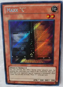 Yugioh 1x MAXX "C" STOR-EN086 Secret Rare Unlimited Edition Near Mint Maxx C - Image 5