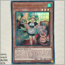 Parlor Dragonmaid - BLMM-EN060 - Ultra Rare 1st Edition Yugioh - Image 1