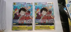 Monkey D. Luffy OP07-109 SR One Piece English Orginal With Error - Image 1