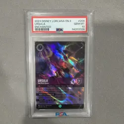 Disney Lorcana - Ursula - Sea Witch Queen - Enchanted - PSA 10 - Image 1