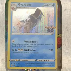 Pokemon Gyarados Pokemon GO 022/078 Holo Rare 170 HP Stage 1 English Card - Image 1