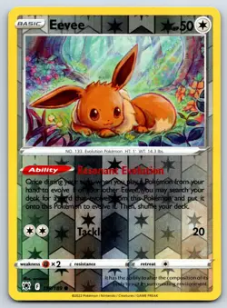 Eevee - Reverse Holo - Astral Radiance Pokemon 151 Card NM - Image 1
