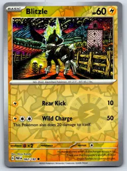 Blitzle - Reverse Holo - Paradox Rift 062/182 Shinji Kanda Pokemon Card NM - Image 1