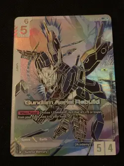 Gundam Aerial Rebuild LR++ - Newtype Rising GD01-067 English Bandai CCG Card - Image 1