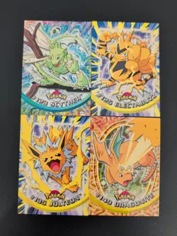 Pokemon Topps Foil Card Lot – Dragonite, Jolteon, Scyther & Electabuzz – 4‑Card - Image 1