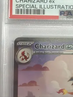 PSA 9 Charizard ex 199/165 SIR Pokemon Card Sv: Scarlet & Violet 151 Holo MINT - Image 3