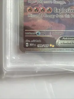 PSA 9 Charizard ex 199/165 SIR Pokemon Card Sv: Scarlet & Violet 151 Holo MINT - Image 4