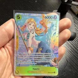 Bandai One Piece Card Game Nami EB03-053 Special Foil Character Card 6000 HP - Image 3