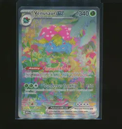 2023 Pokemon Card Venusaur ex 198/165 – Scarlet & Violet 151 Secret Rare Holo NM - Image 1