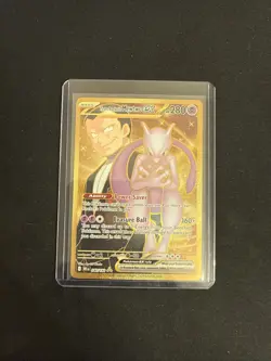 Pokemon Destined Rivals Mewtwo EX Team Rockets Hyper Rare Card 240/182 - Image 4
