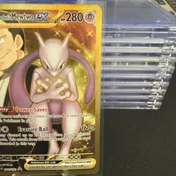 Pokemon Destined Rivals Mewtwo EX Team Rockets Hyper Rare Card 240/182 - Image 5