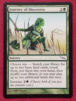 Magic The Gathering MIRRODIN JOURNEY OF DISCOVERY green card MTG - Image 1