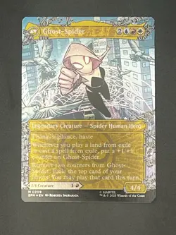 MTG Gwen Stacy // Ghost-Spider (0209) - Foil - Borderless, NM-Mint, English Marv - Image 1