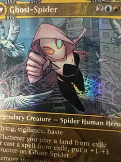 MTG Gwen Stacy // Ghost-Spider (0209) - Foil - Borderless, NM-Mint, English Marv - Image 4