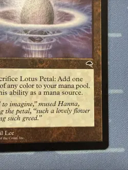 Lotus Petal - Tempest - Magic The Gathering - Vintage 1997 - Image 4