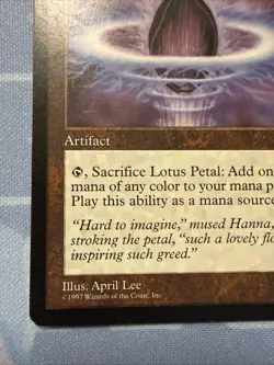 Lotus Petal - Tempest - Magic The Gathering - Vintage 1997 - Image 5