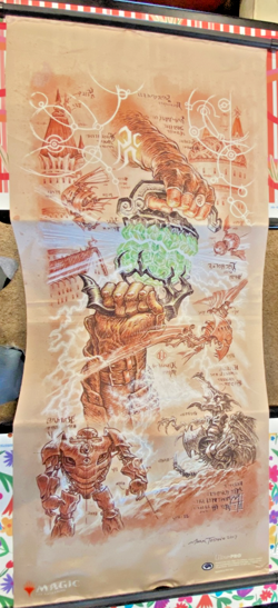 OOP Dominaria The Antiquities War Saga Wall Scroll by Ultra Pro for Magic MTG - Image 1