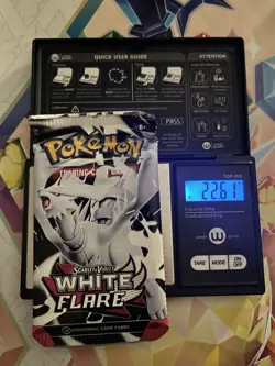 Very Heavy! 22.61g Pokemon TCG SV10.5 White Flare Booster Pack Sealed! - Image 1
