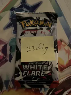 Very Heavy! 22.61g Pokemon TCG SV10.5 White Flare Booster Pack Sealed! - Image 2