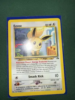 Pokemon Card TCG - Eevee 38/75 Neo Discovery LP - Image 1