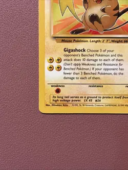 Pokemon TCG Raichu Unlimited Edition Fossil Set Non-Holo Rare Card 29/62 LP - Image 5