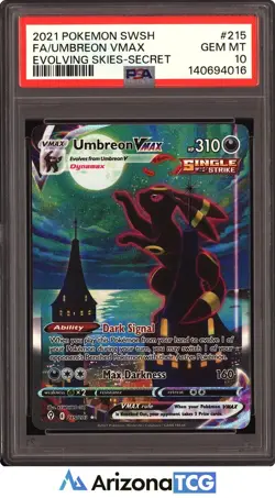Pokemon 2021 Umbreon VMAX 215/203 Alt Art Evolving Skies GEM MINT PSA 10 - Image 1