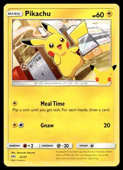 2021 Pokemon McDonald's 25th Anniversary Pikachu UNplayed NM-Mint #25 - Image 1