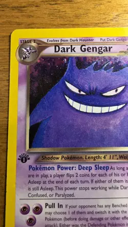 Pokemon Dark Gengar 6/105 Neo Destiny Holo Rare 1st Edition English Card - Image 5
