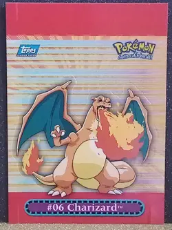 Pokemon Charizard #9 of 10 2000 Topps TV Animation Series pop-up NM - Image 3