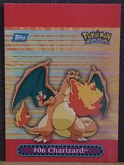 Pokemon Charizard #9 of 10 2000 Topps TV Animation Series pop-up NM - Image 5