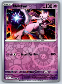 Mewtwo - Reverse Holo - Stellar Crown 059/142 Pokemon Rare Card NM - Image 1