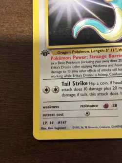 Pokemon TCG Erika's Dratini Gym Heroes 1st Edition Uncommon 42/132 40 HP - Image 4