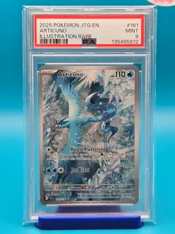 PSA 9 - 2025 POKEMON JTG EN-JOURNEY TOGETHER 161 ARTICUNO ILLUSTRATION RARE - Image 1